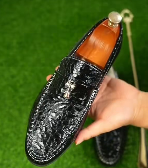 British style casual men's leather shoes