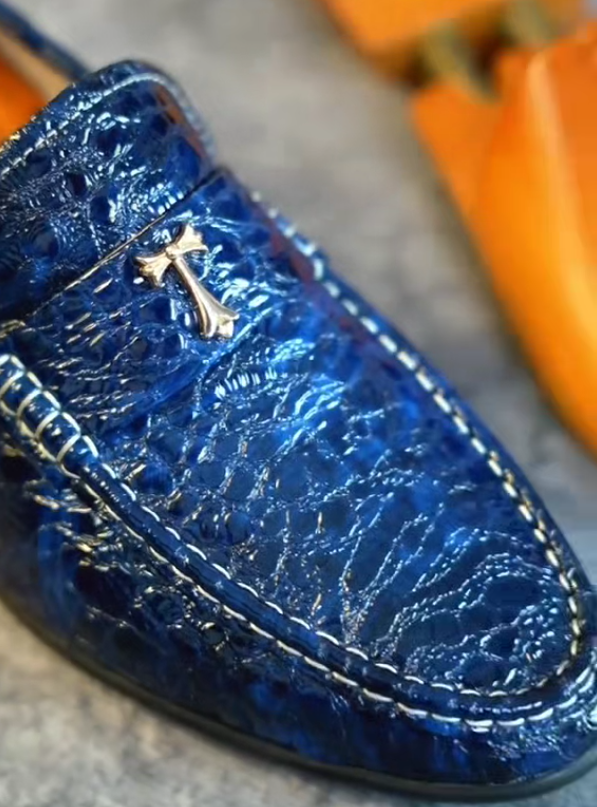 British style casual men's leather shoes