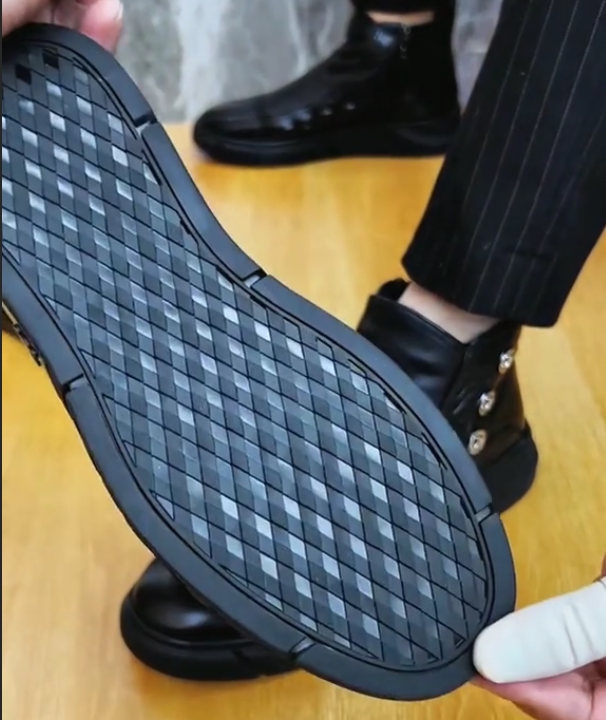 Men's flat non-slip casual leather shoes