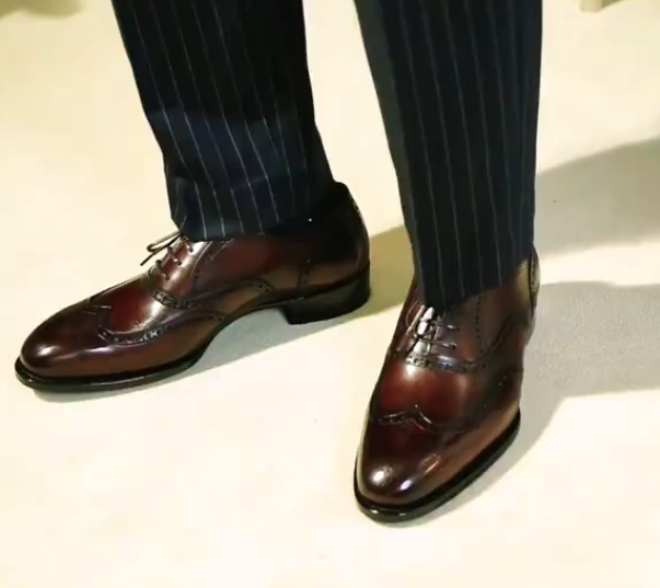 Men's handmade casual leather shoes