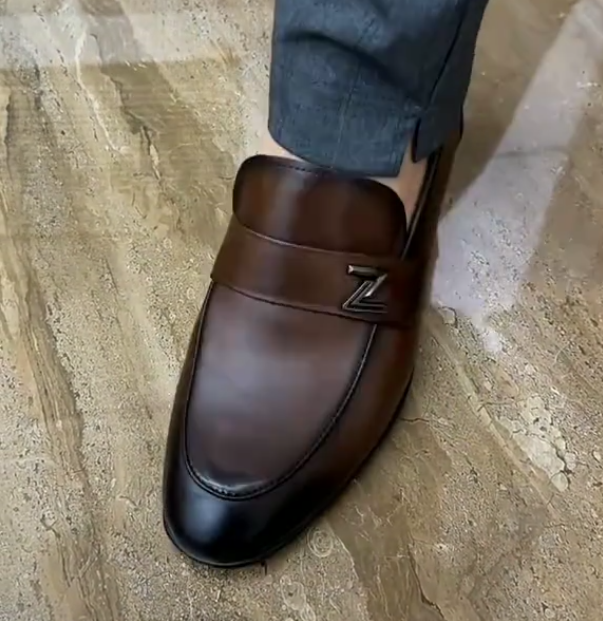 Men's retro casual leather shoes