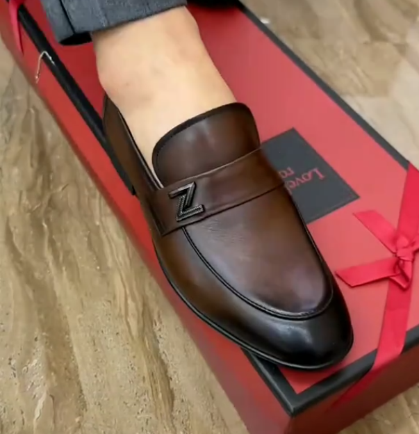 Men's retro casual leather shoes