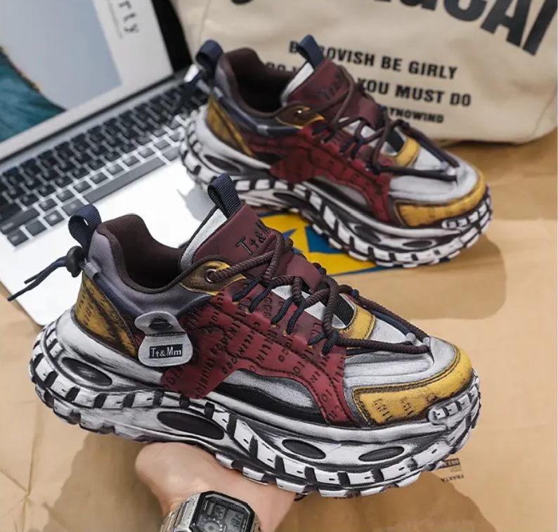 Luxury Autumn/Winter Retro Platform Casual Shoes - Couple Style