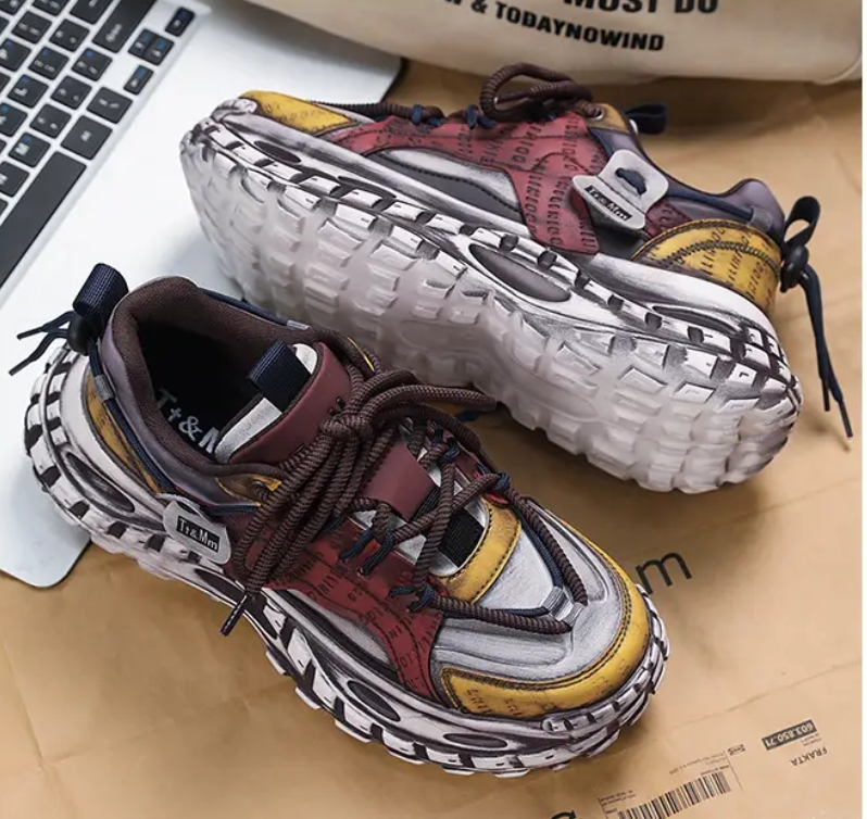 Luxury Autumn/Winter Retro Platform Casual Shoes - Couple Style