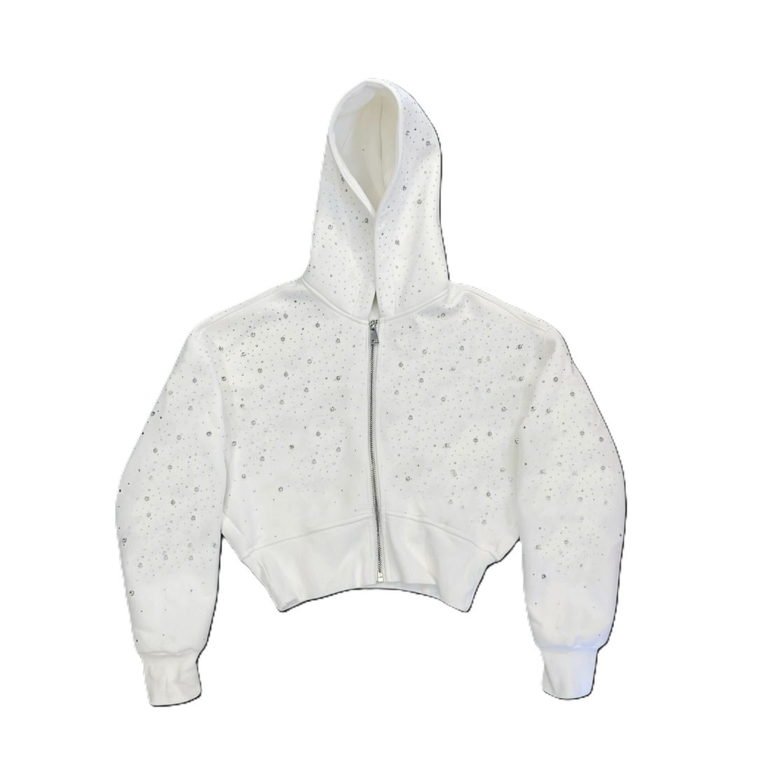 Women's Cropped Galaxy Zip-up