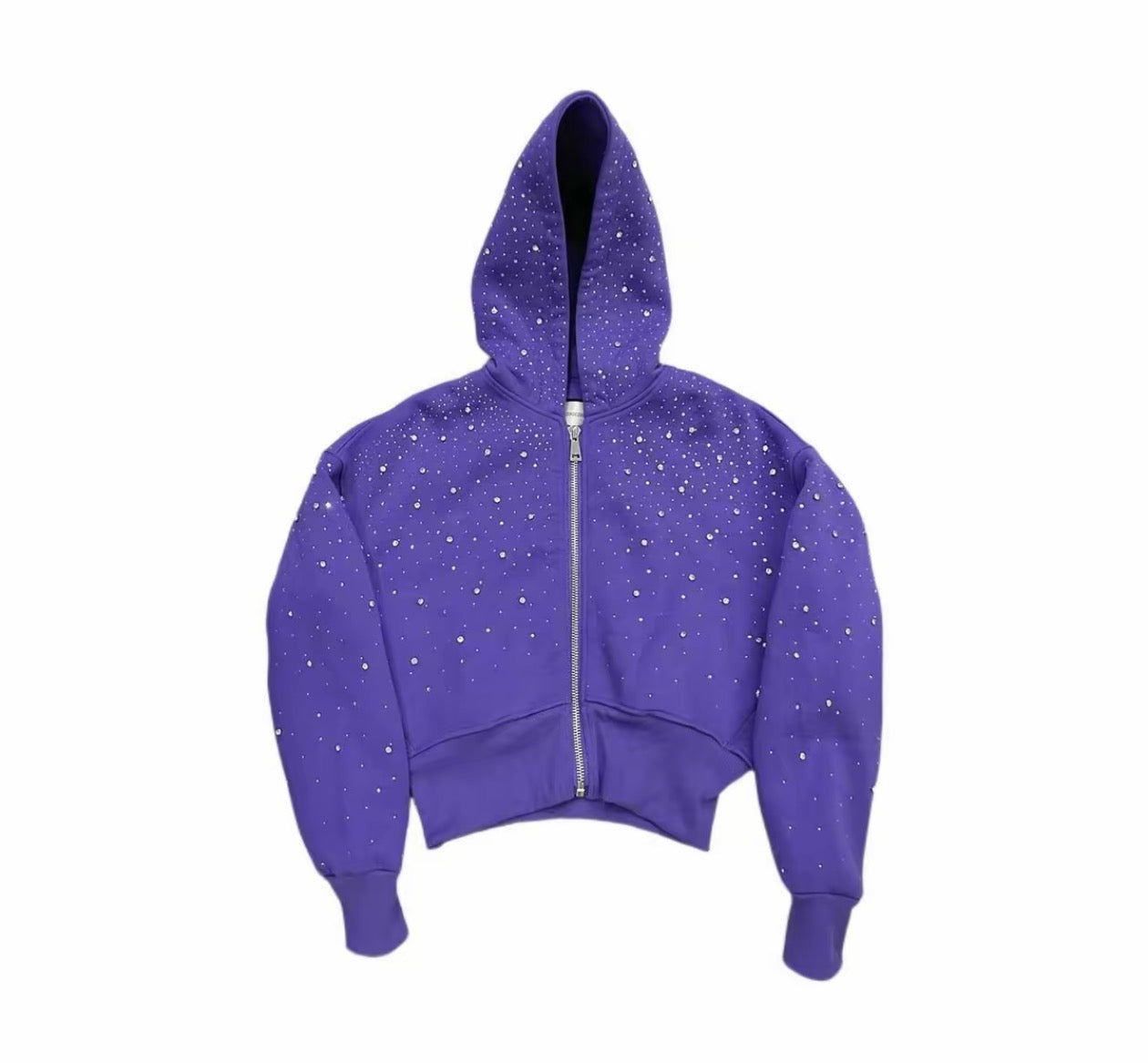 Women's Cropped Galaxy Zip-up