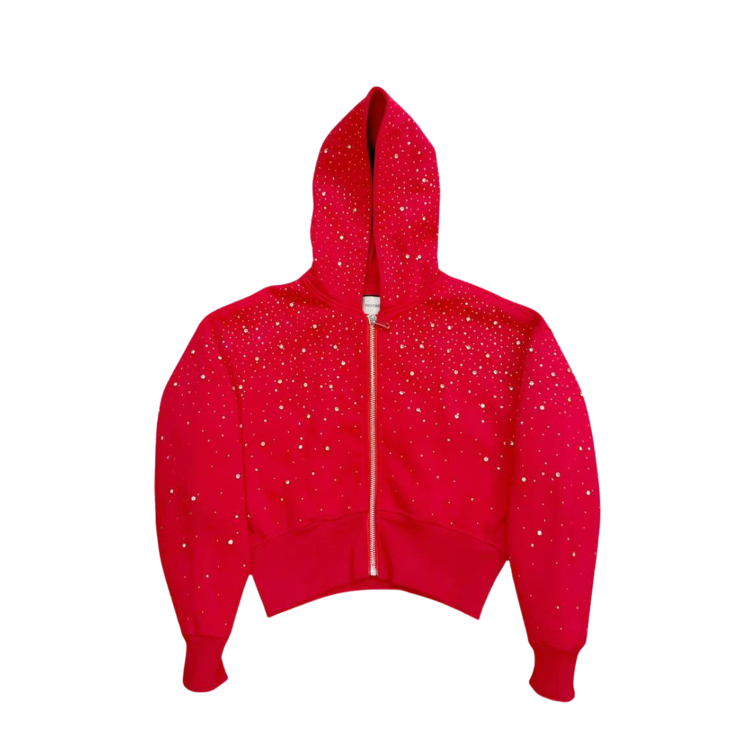 Women's Cropped Galaxy Zip-up