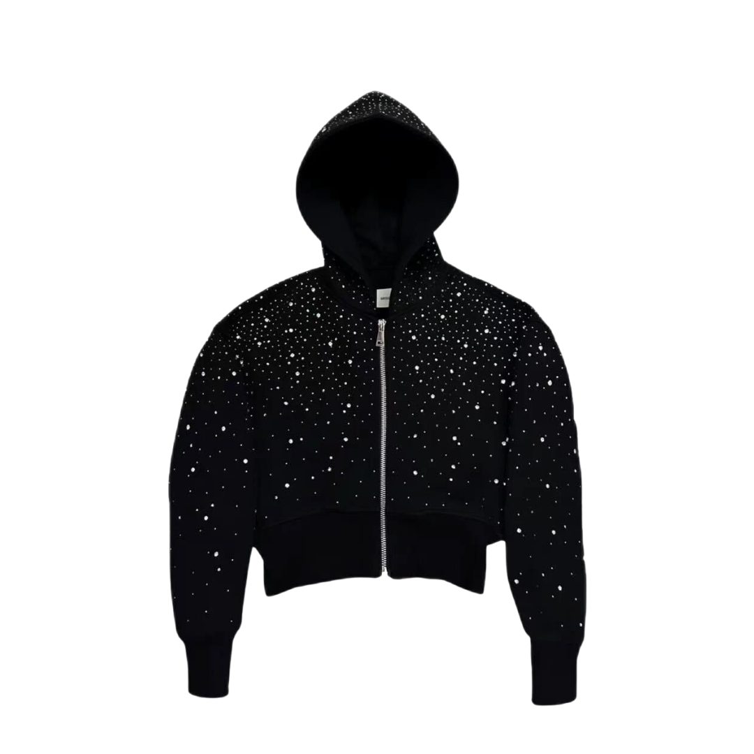 Women's Cropped Galaxy Zip-up