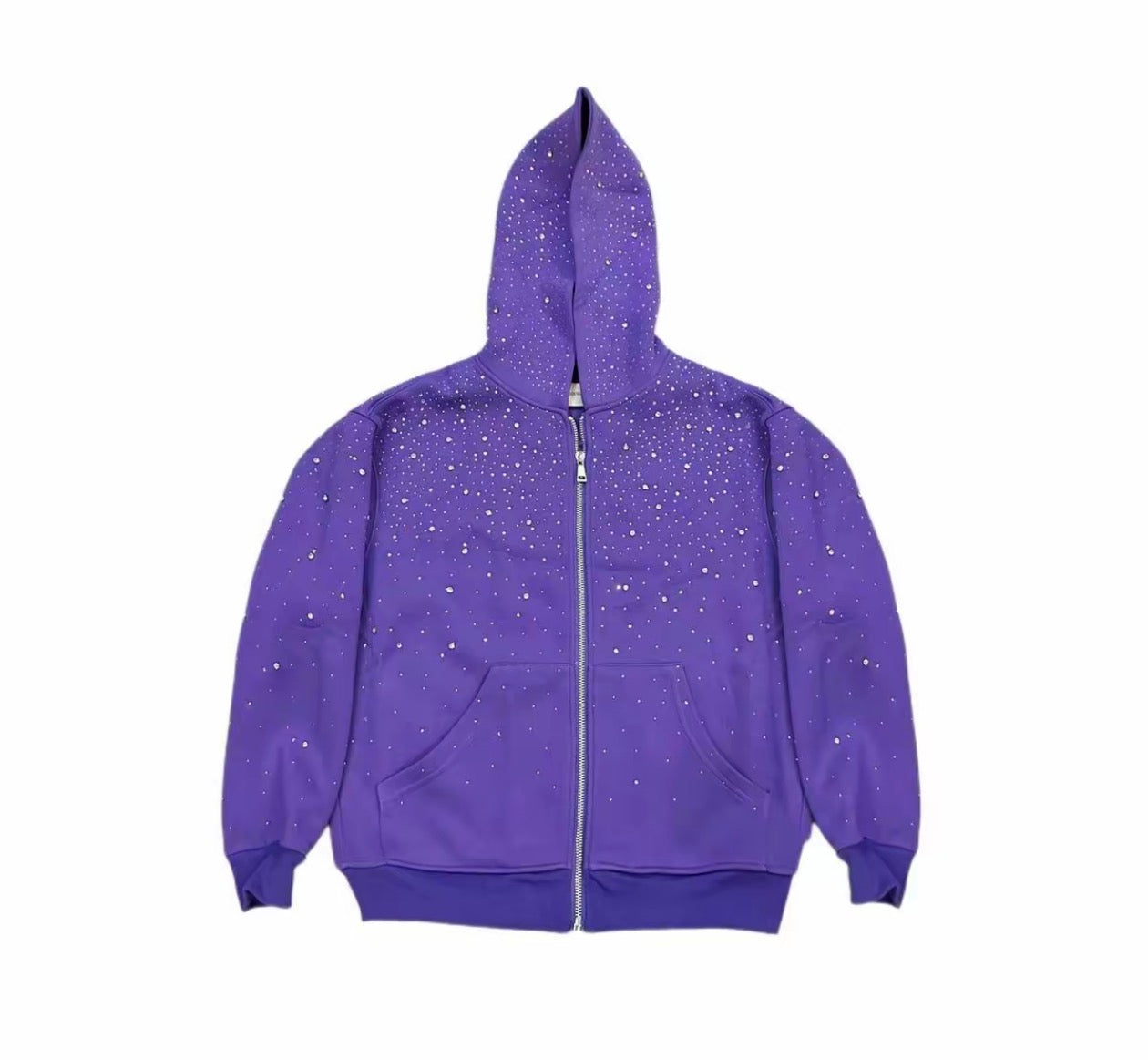 Rhinestone Galaxy Zip Up- Couple Style