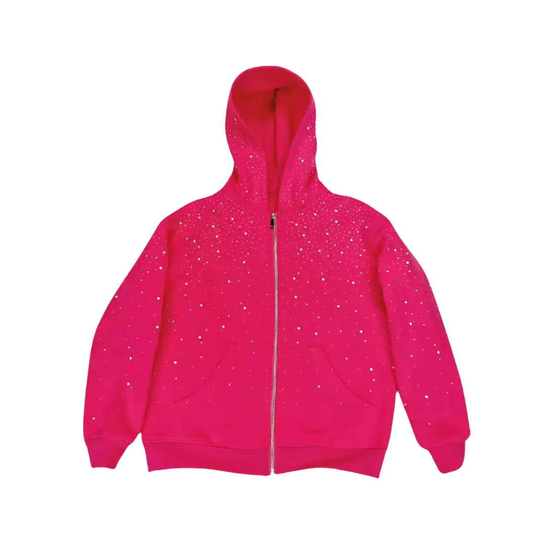 Rhinestone Galaxy Zip Up- Couple Style