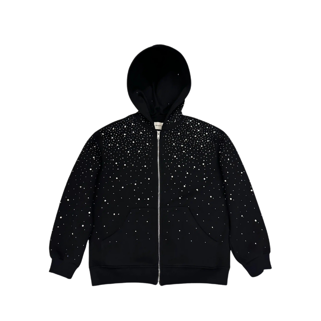 Rhinestone Galaxy Zip Up- Couple Style