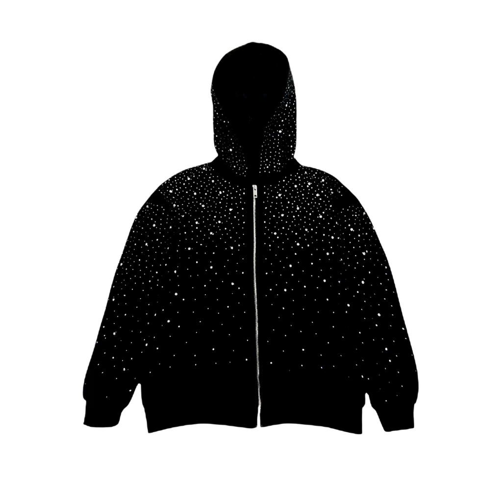 Rhinestone Galaxy Zip Up (Fur Lined)- Couple Style