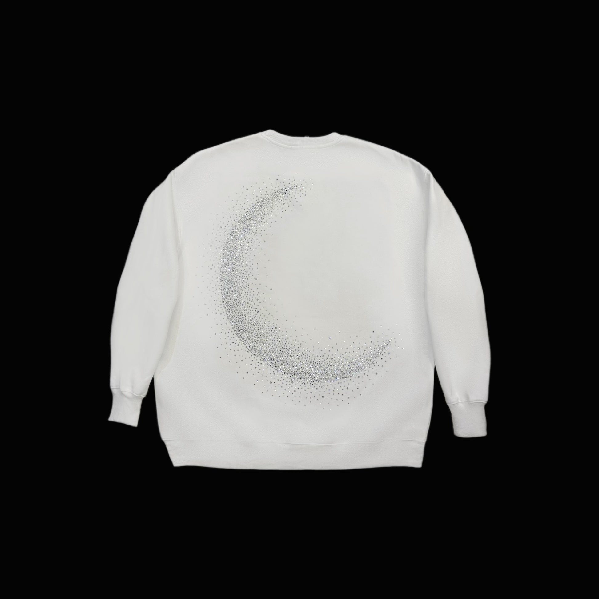 Rhinestone Moon Crewneck- Couple Style