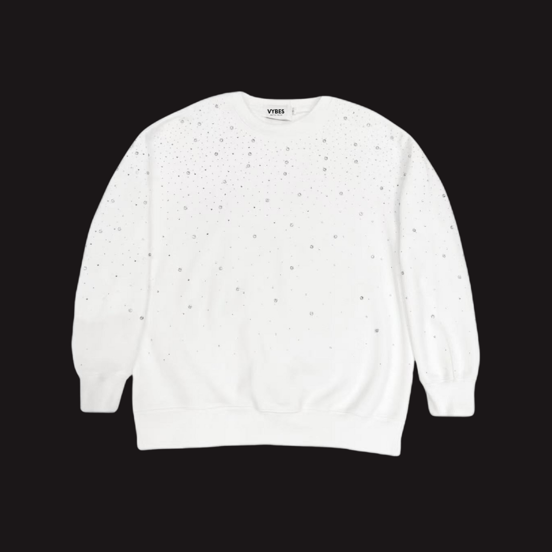 Rhinestone Galaxy Crewneck- Couple Style