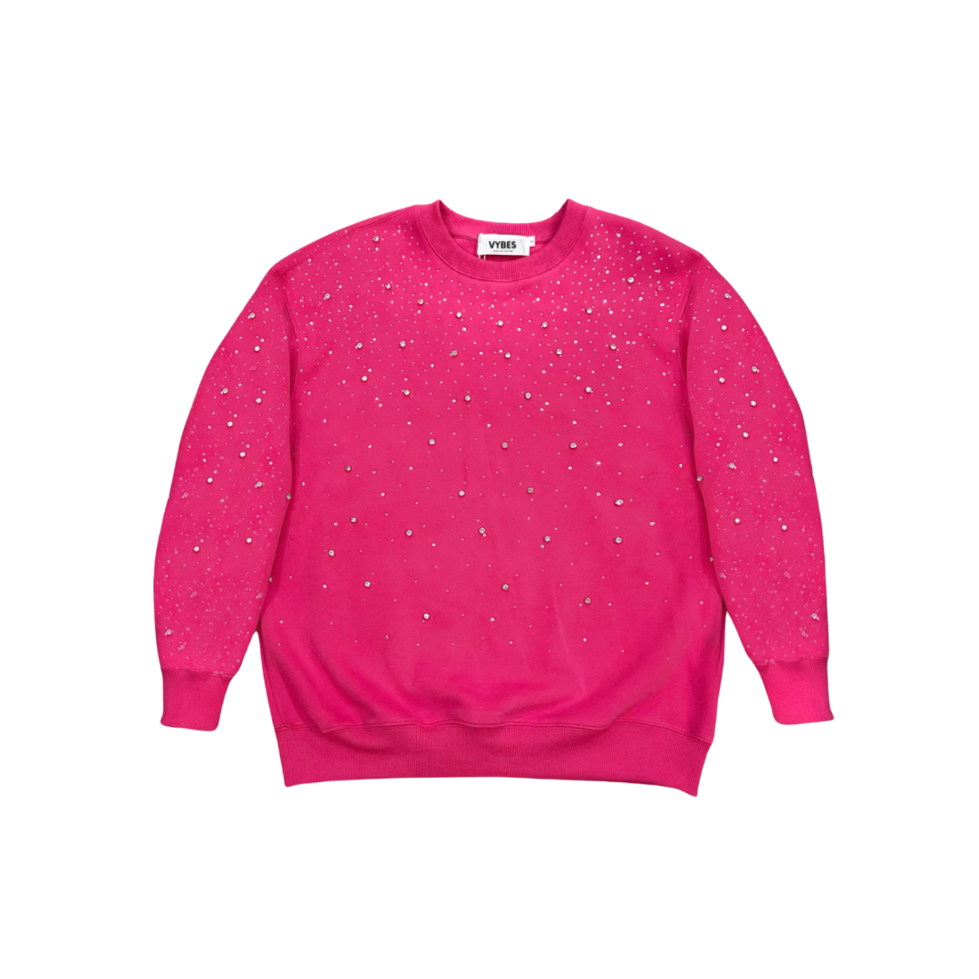 Rhinestone Galaxy Crewneck- Couple Style