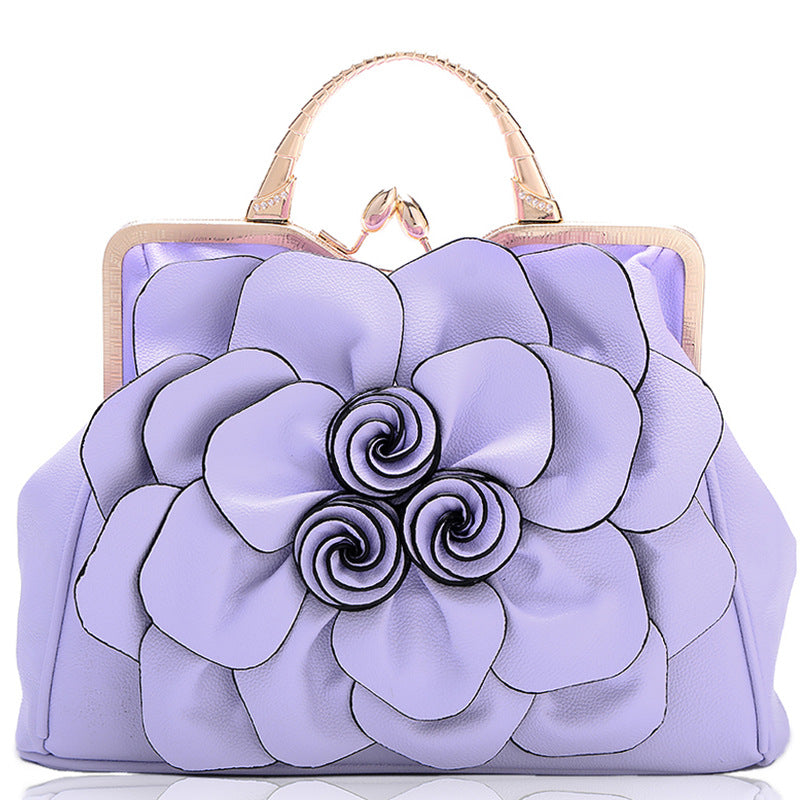 Women's rose handbag