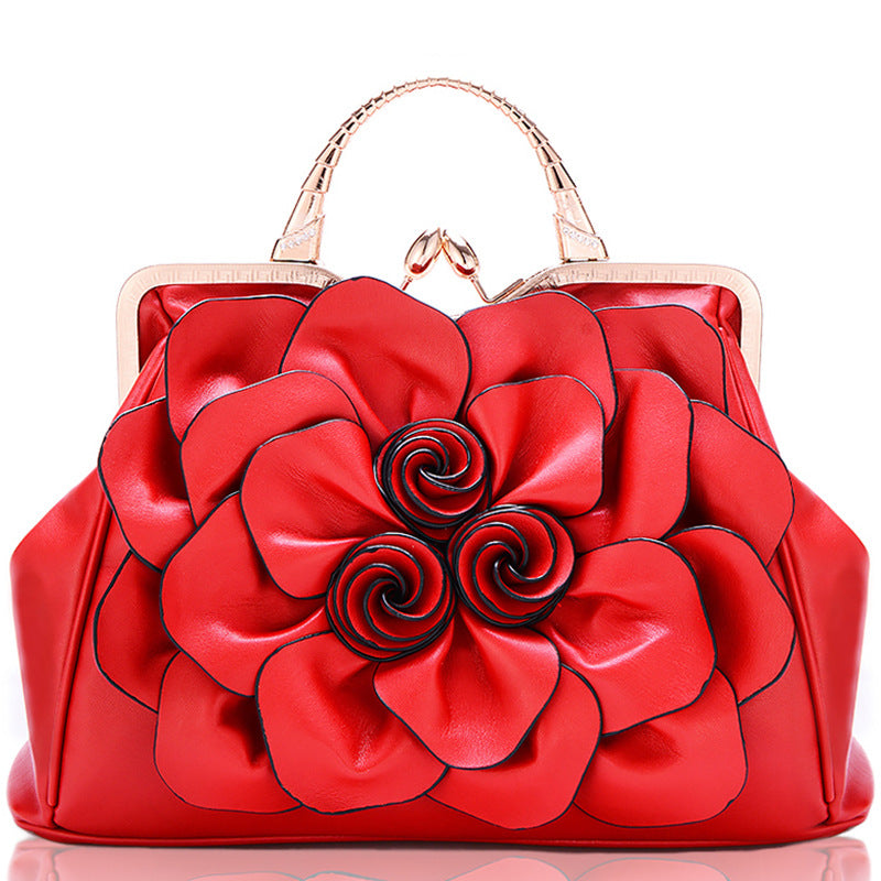 Women's rose handbag