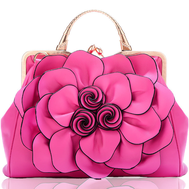 Women's rose handbag