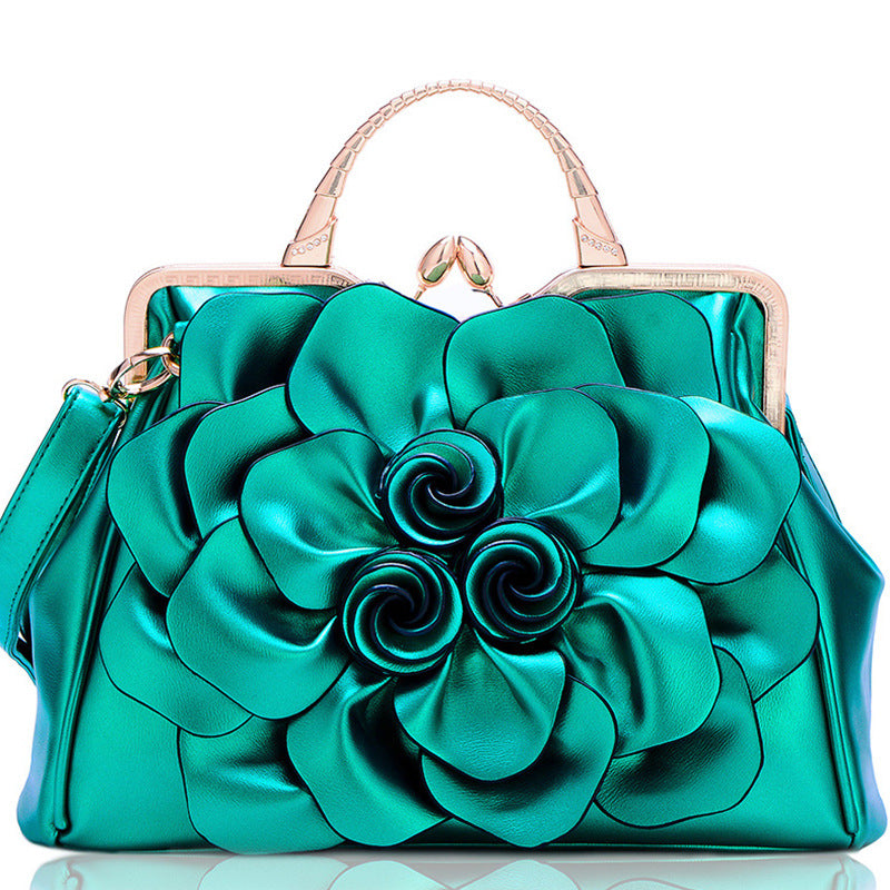 Women's rose handbag