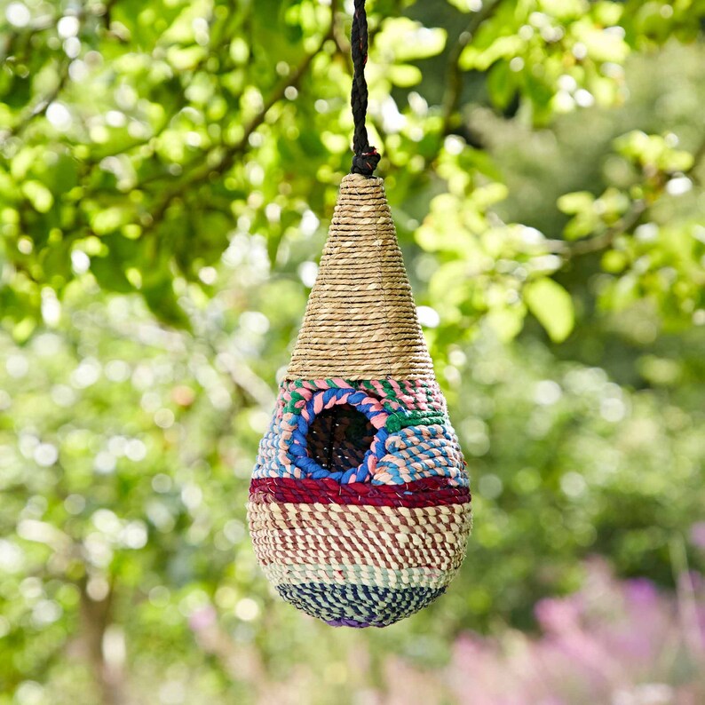 Teardrop Recycled Cotton Birdhouse