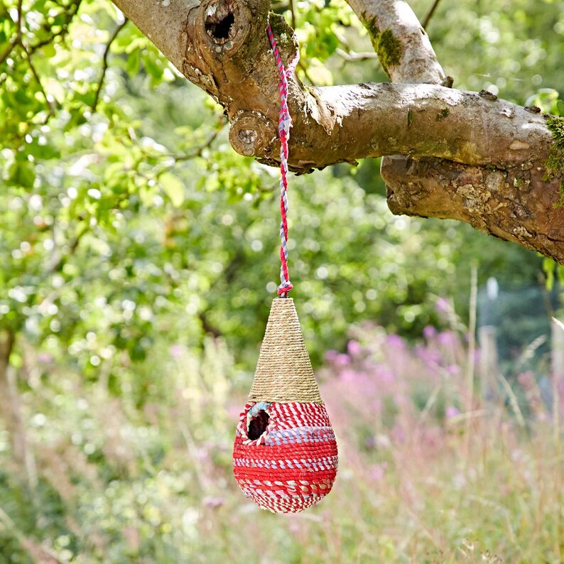 Teardrop Recycled Cotton Birdhouse
