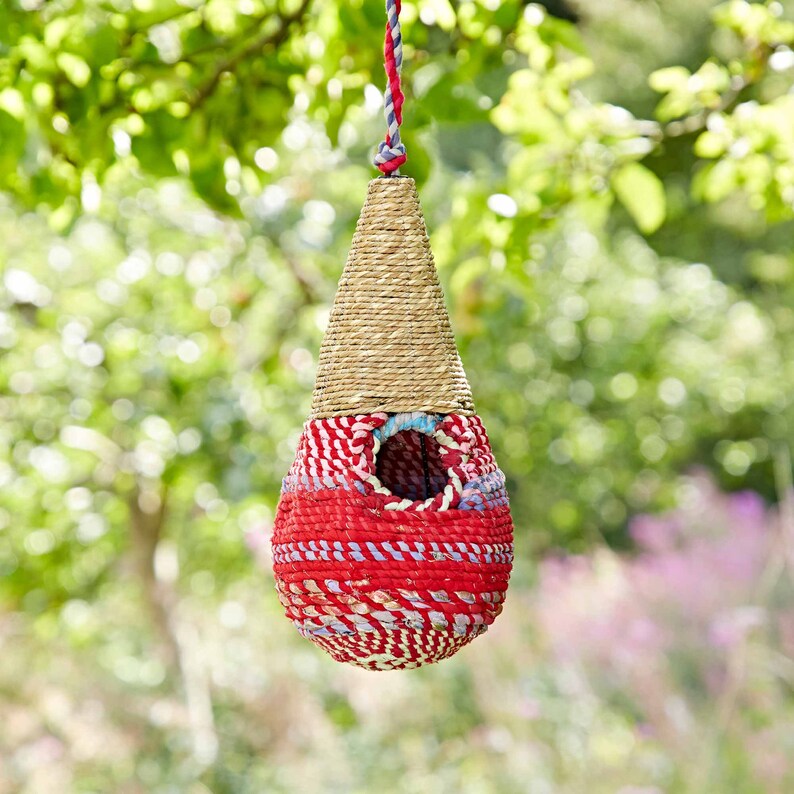 Teardrop Recycled Cotton Birdhouse