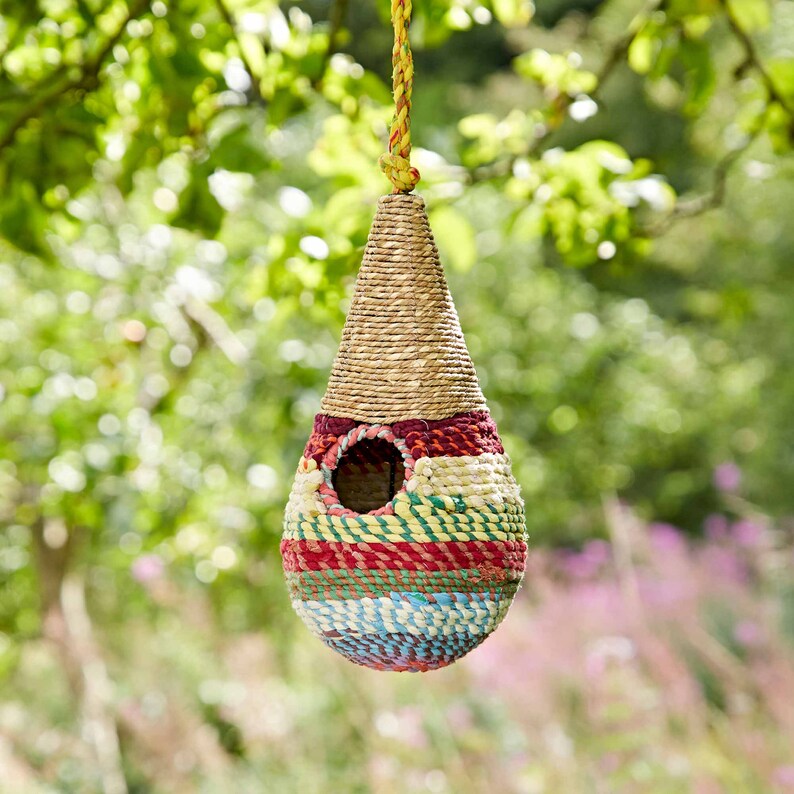 Teardrop Recycled Cotton Birdhouse