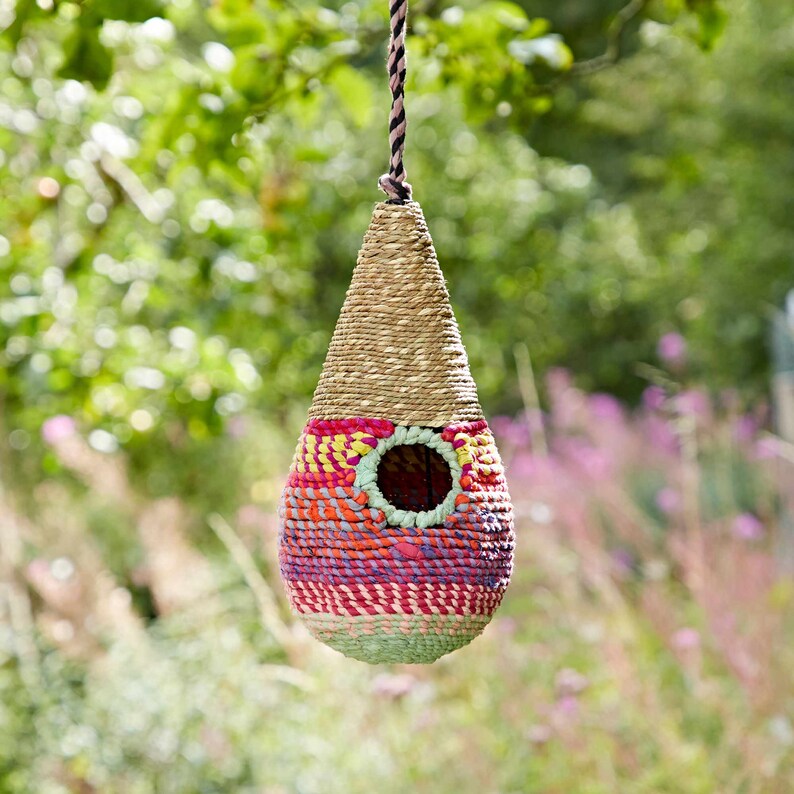 Teardrop Recycled Cotton Birdhouse