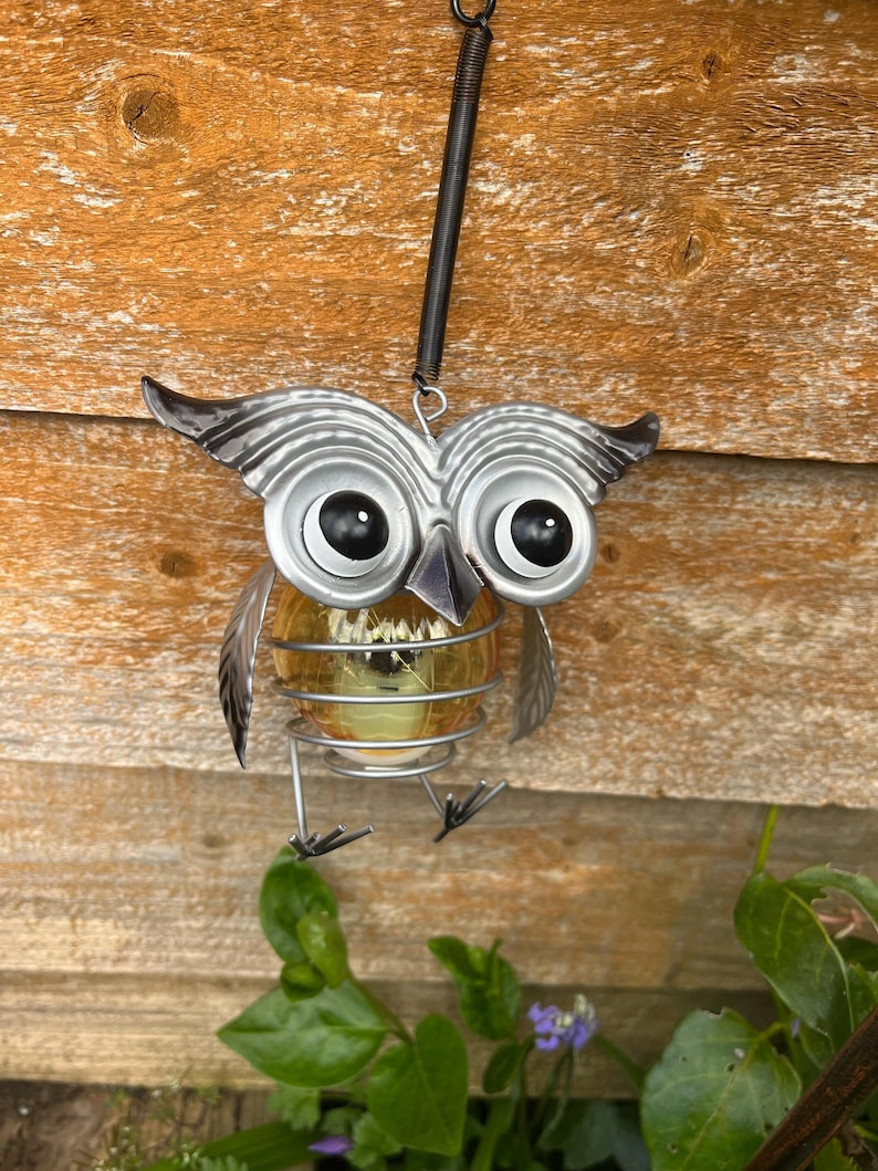 Hanging Owl Garden Decorative Light