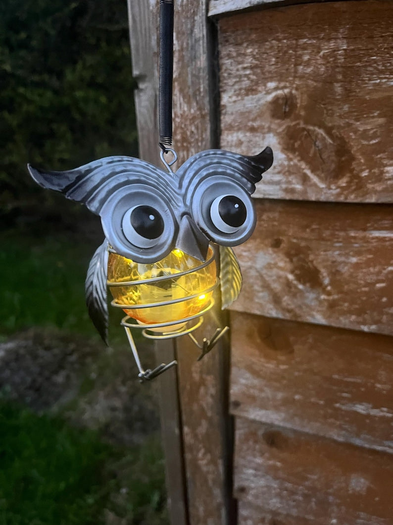 Hanging Owl Garden Decorative Light