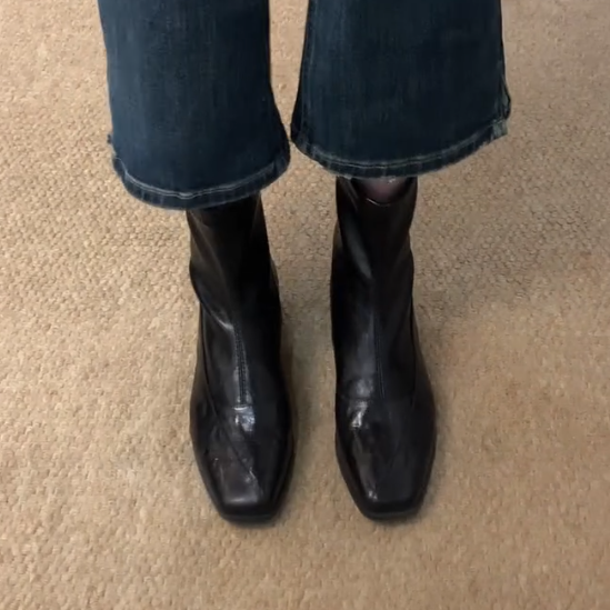 Women's pleated ankle boots