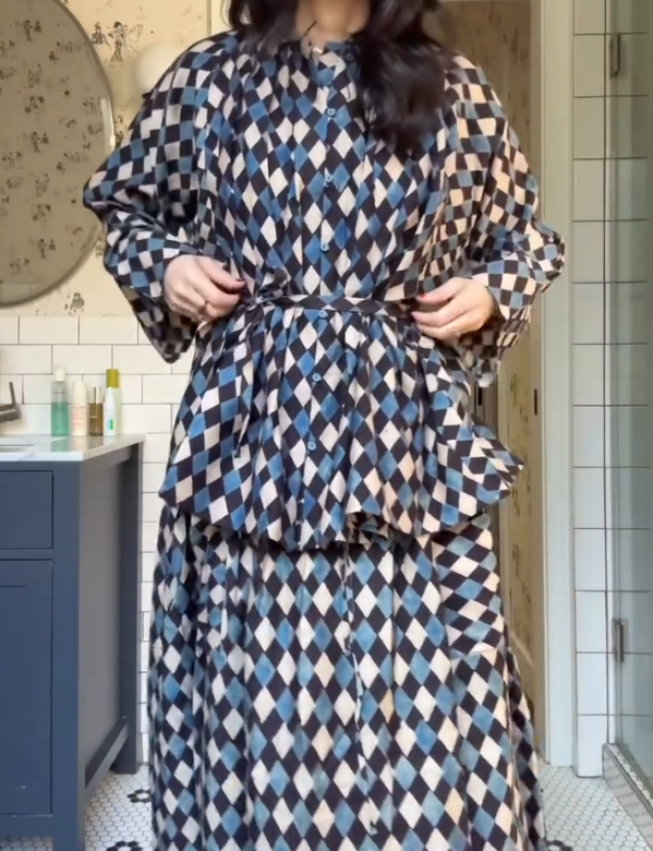 Women's two-piece skirt set