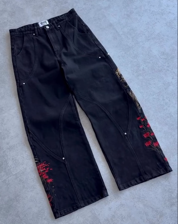 Men's Samurai Embroidered Jeans